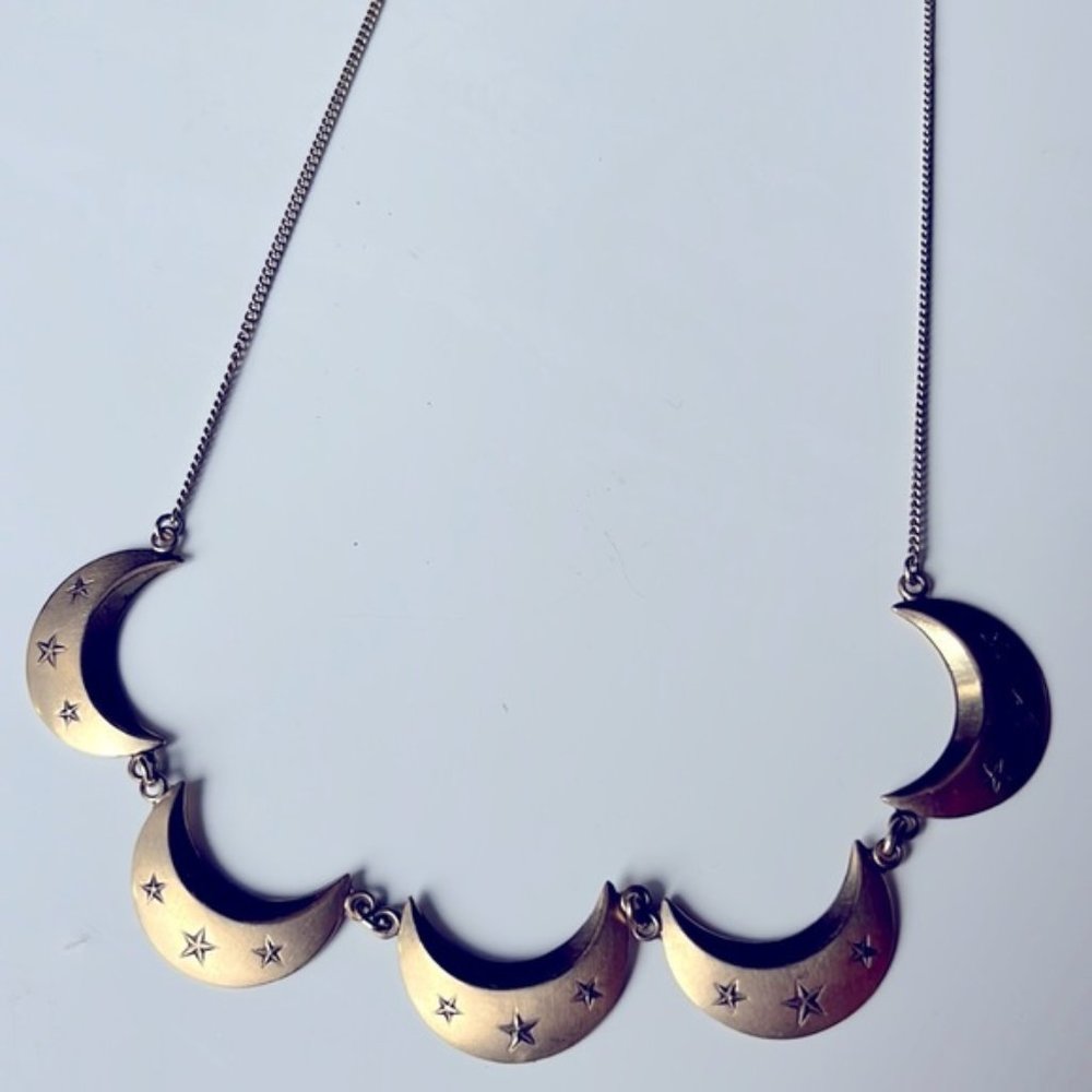 Vintage moon necklace